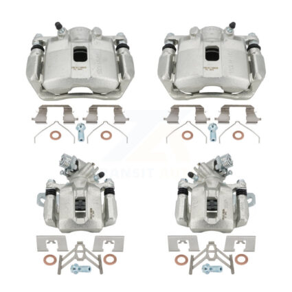 Front Rear Brake Caliper Left Right (Driver Passenger) Kit For 2013-2015 Acura ILX 1.5L KBC-100503