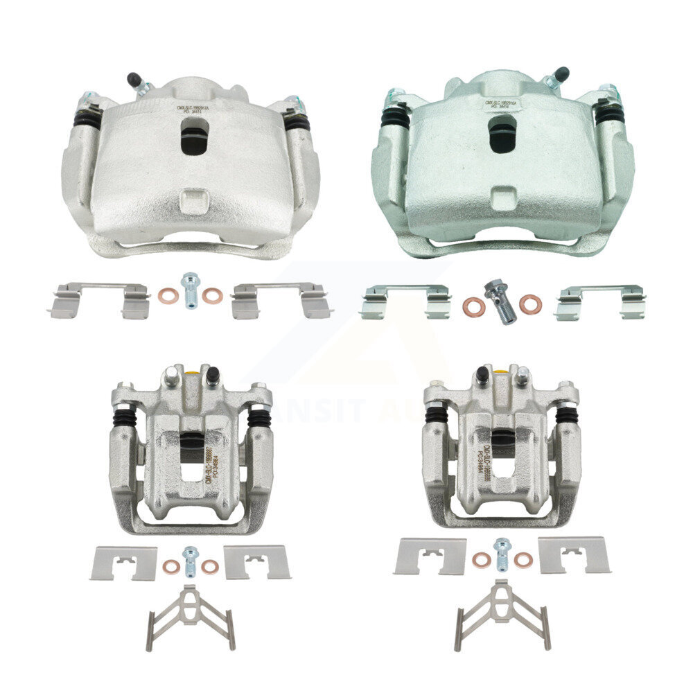 Front Rear Brake Caliper Left Right (Driver Passenger) Kit For 2012-2016 Honda CR-V FWD KBC-100510