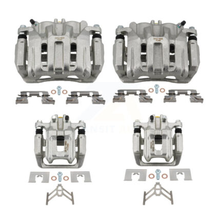 Front Rear Brake Caliper Left Right Side (Driver Passenger) Kit For Honda CR-V Crosstour KBC-100511