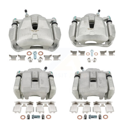 Front Rear Brake Caliper Left Right (Driver Passenger) Kit For 2014-2015 Toyota RAV4 LE KBC-100552