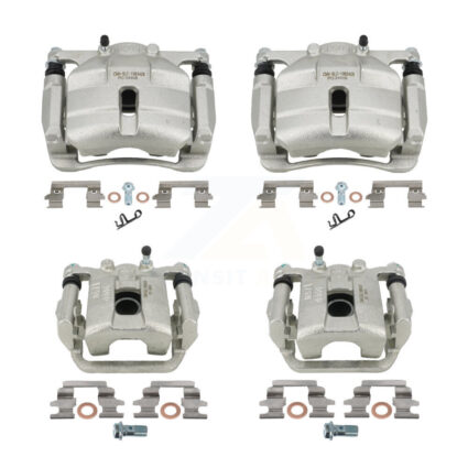 Front Rear Brake Caliper Left Right Side (Driver Passenger) Kit For Nissan Rogue Select KBC-100554