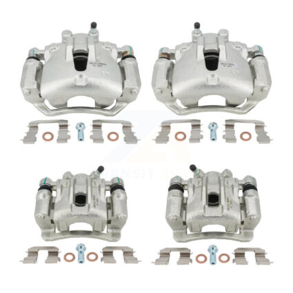 Front Rear Brake Caliper Left Right (Driver Passenger) Kit For Kia Forte Koup Forte5 2.0L KBC-100557