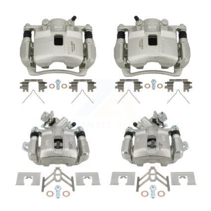 Front Rear Brake Caliper Left Right Side (Driver Passenger) Kit For Honda Civic Acura RSX KBC-100559