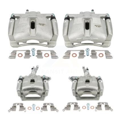 Front Rear Brake Caliper Left Right Side (Driver Passenger) Kit For 2013-2015 Mazda CX-5 KBC-100561