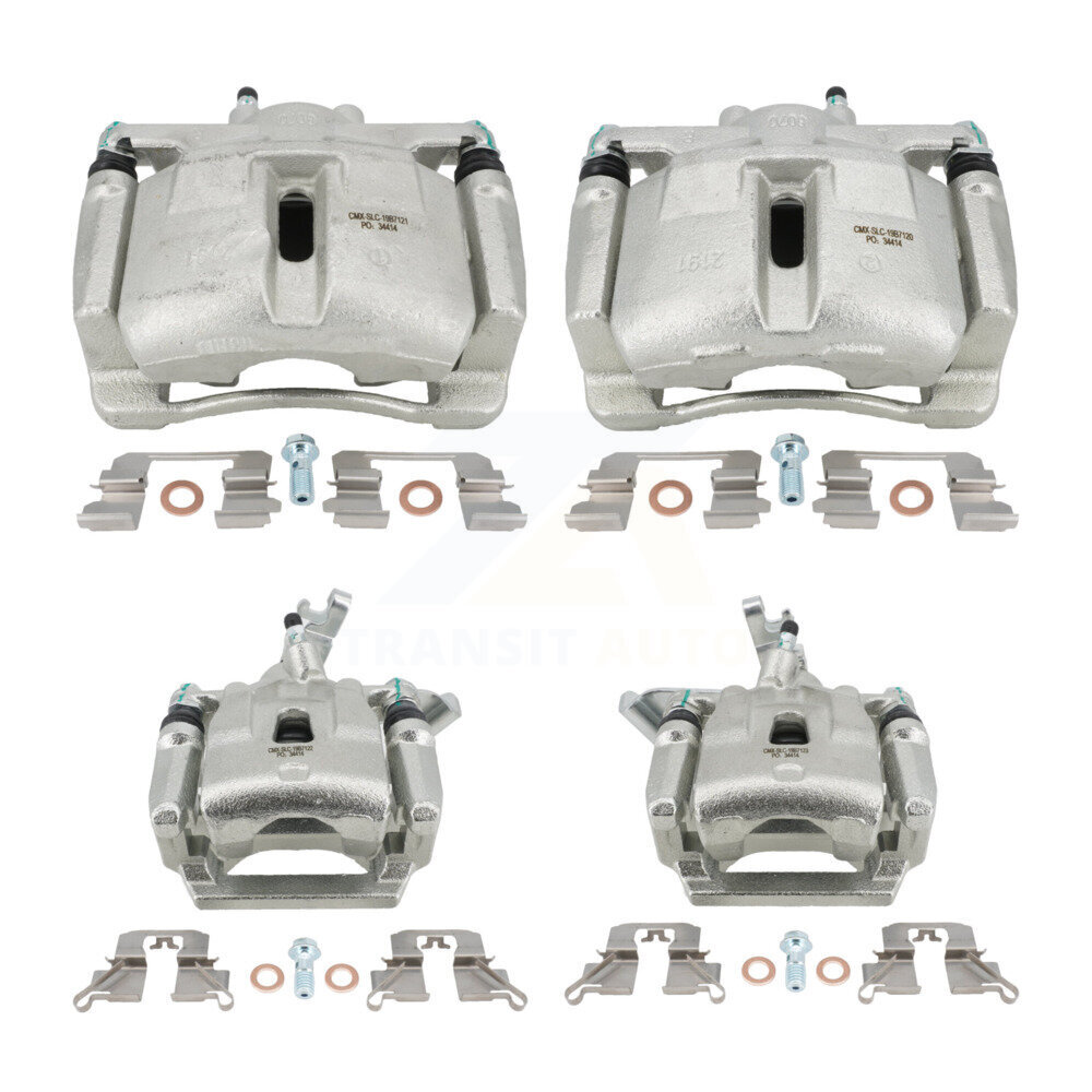 Front Rear Brake Caliper Left Right Side (Driver Passenger) Kit For 2013-2015 Mazda CX-5 KBC-100561
