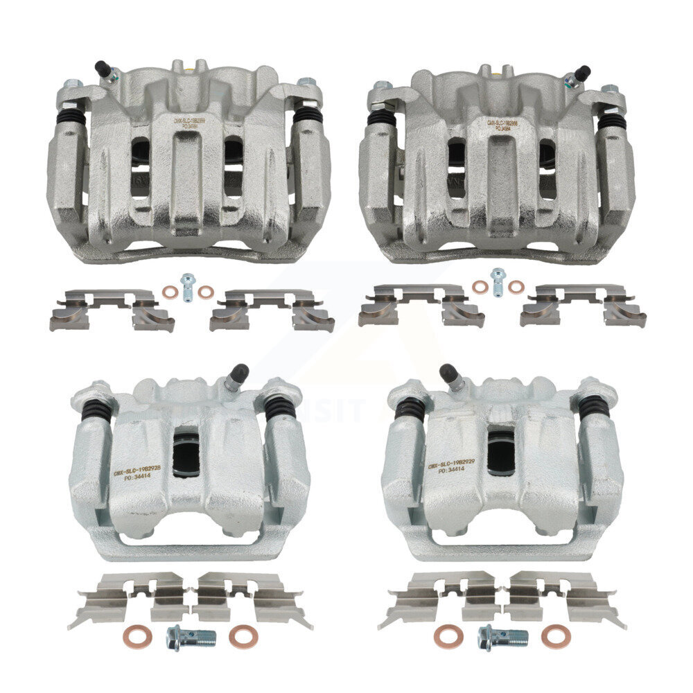 Front Rear Brake Caliper Left Right Driver Passenger Side Kit For 2005-2010 Honda Odyssey KBC-100569