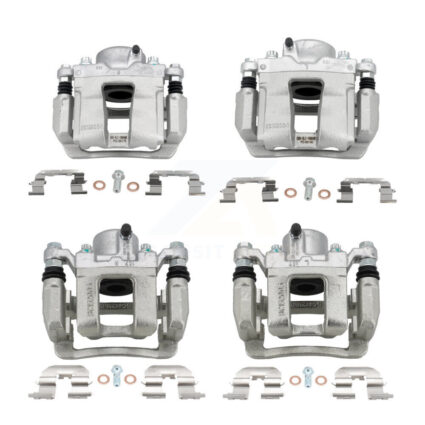 Front Rear Brake Caliper Left Right (Driver Passenger) Kit For Hyundai Sonata Kia Optima KBC-100573