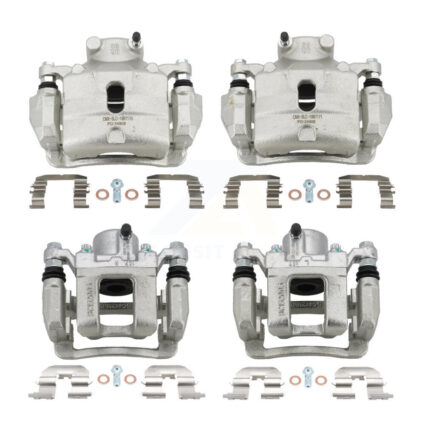 Front Rear Brake Caliper Left Right (Driver Passenger) Kit For 2014 Hyundai Sonata 2.0L KBC-100574