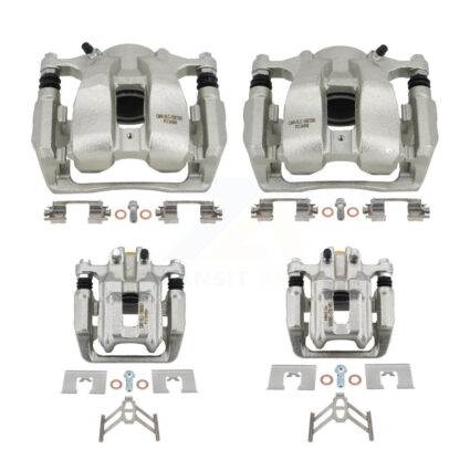 Front Rear Brake Caliper Left Right Side (Driver Passenger) Kit For 2016-2018 Acura RDX KBC-100575