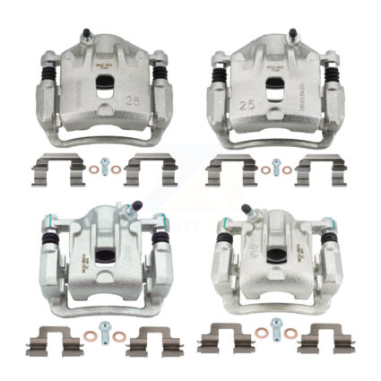 Front Rear Brake Caliper Left Right Side (Driver Passenger) Kit For Hyundai Sonata 2.4L KBC-100591