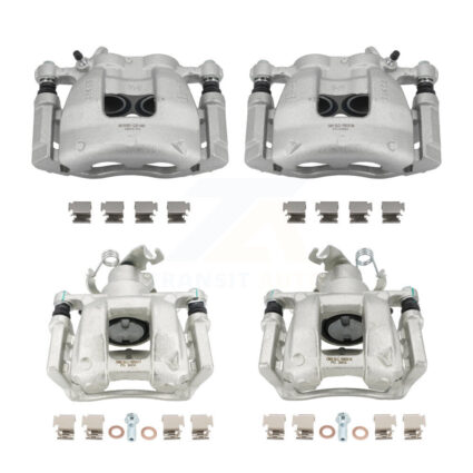 Front Rear Disc Brake Caliper Kit For 2015-2017 Ford Transit-350 HD With Dual Wheels KBC-100592