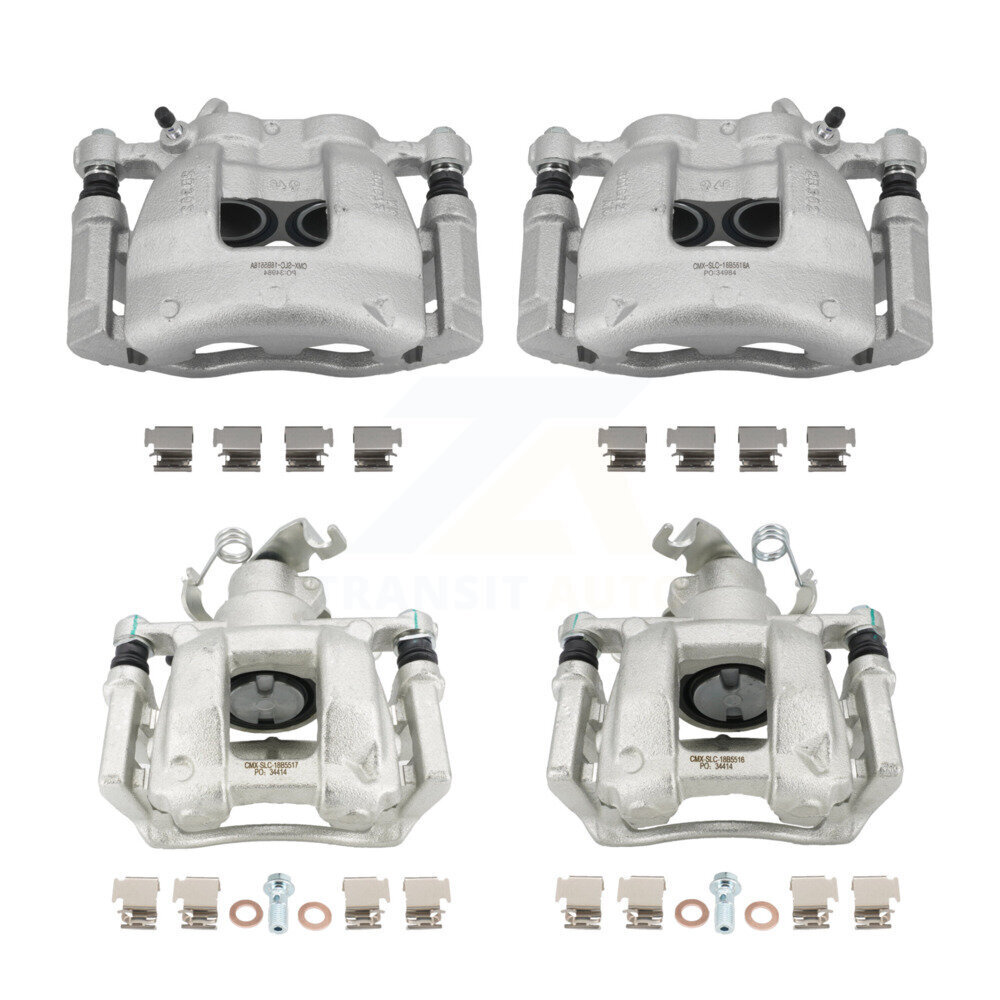 Front Rear Disc Brake Caliper Kit For 2015-2017 Ford Transit-350 HD With Dual Wheels KBC-100592