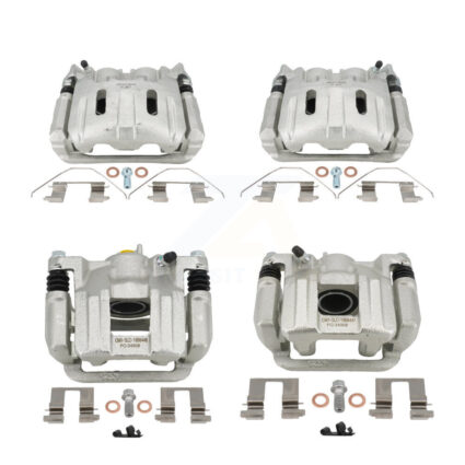 Front Rear Brake Caliper Left Right Driver Passenger Side Kit For 2011-2017 Honda Odyssey KBC-100597