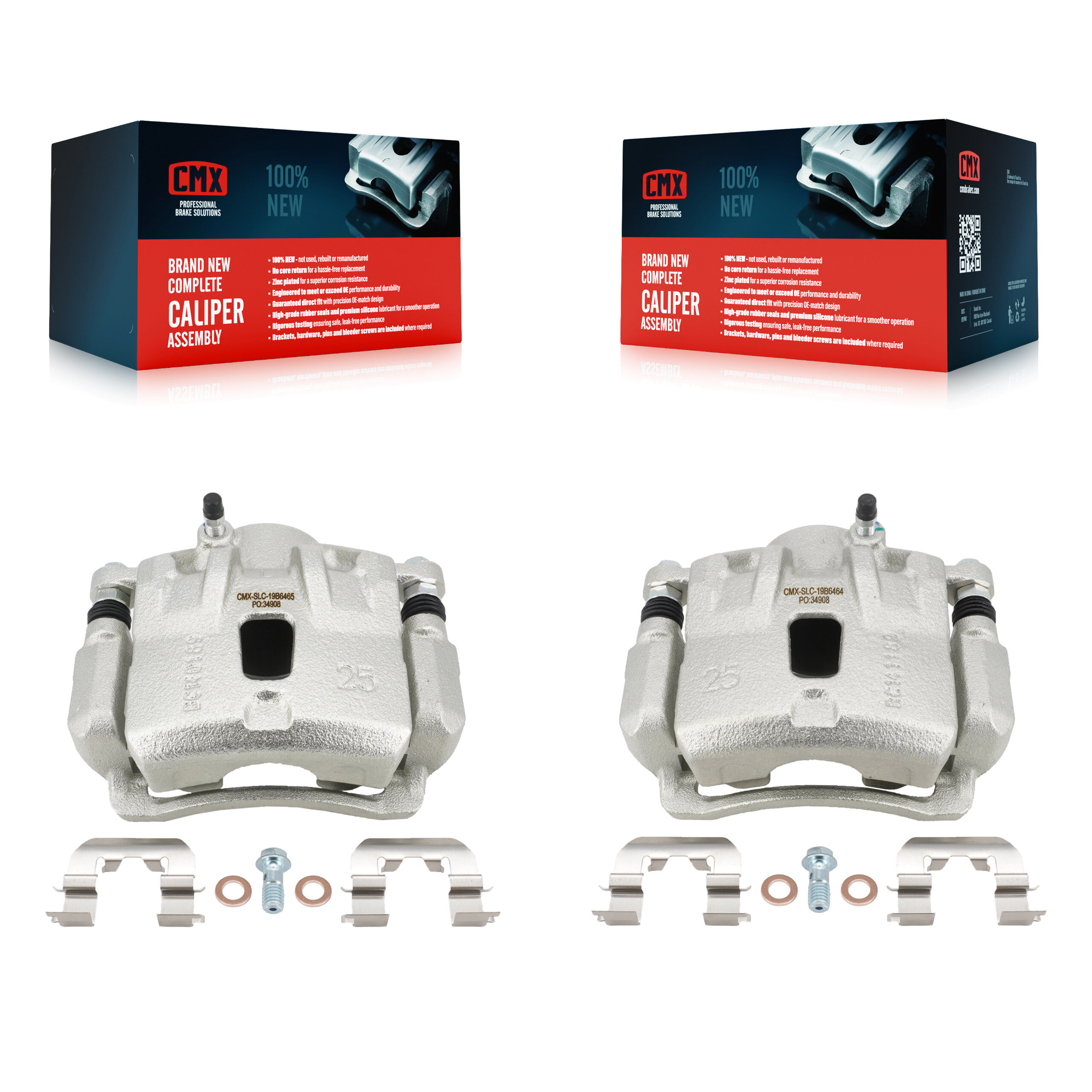 Front Disc Brake Caliper Left Right Side (Driver Passenger) Kit For Hyundai Elantra Coupe KBC-100608