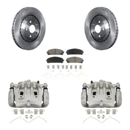 Front Brake Caliper Rotor Ceramic Pad Kit For Lexus RX350 Toyota Highlander NX300 NX200t KC8-100007C