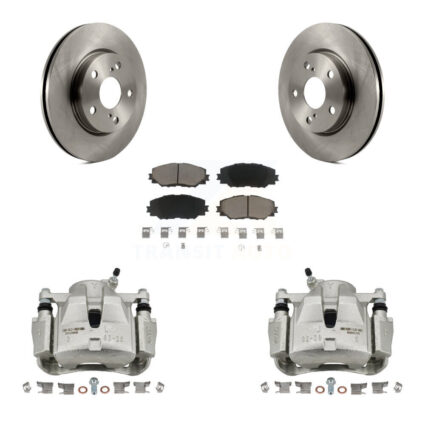 Front Brake Caliper Rotors Ceramic Pad Kit For Toyota RAV4 Prius V Scion xB Lexus HS250h KC8-100014C