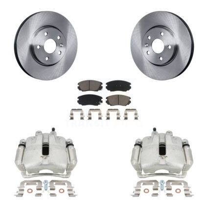 Front Brake Caliper Rotor Ceramic Pad Kit For Chevrolet Equinox GMC Terrain Malibu Buick KC8-100019C