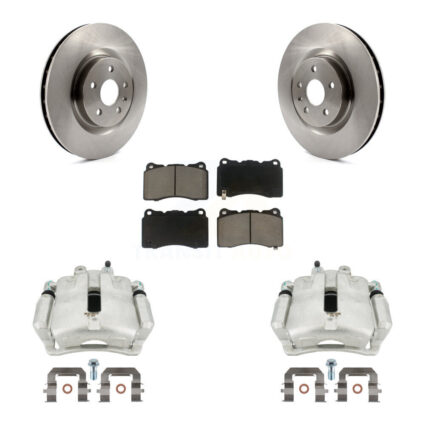 Front Brake Caliper Rotor Ceramic Pad Kit For 2012-2013 Buick Regal With Brembo Calipers KC8-100022C