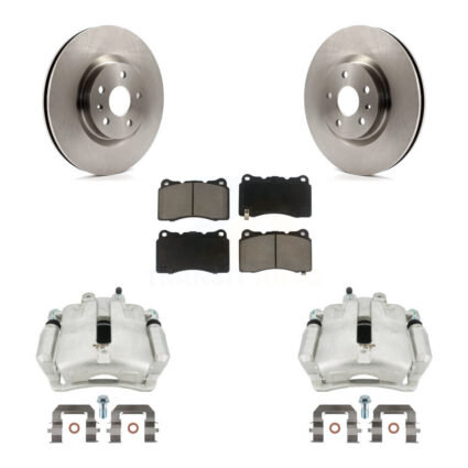 Front Brake Caliper Rotor Ceramic Pad Kit For 2014-2017 Buick Regal With Brembo Calipers KC8-100023C