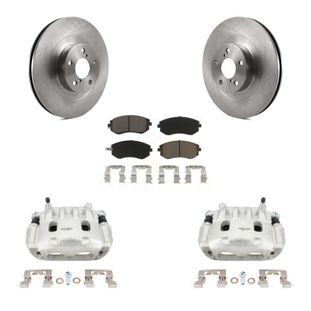 Front Brake Caliper Rotor And Ceramic Pad Kit For Subaru Forester Impreza Outback Legacy KC8-100108C