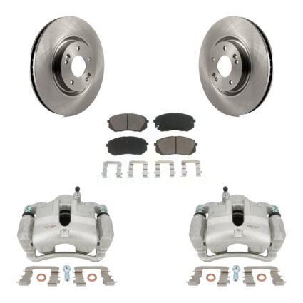 Front Brake Caliper Rotors Ceramic Pad Kit For Hyundai Tucson FUEL CELL EV (FCEV) engine KC8-100130C
