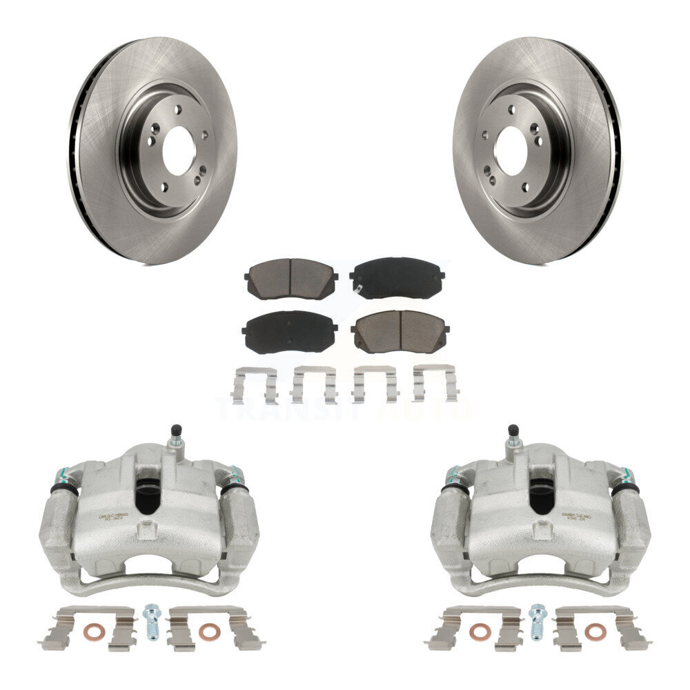Front Brake Caliper Rotors Ceramic Pad Kit For Hyundai Tucson FUEL CELL EV (FCEV) engine KC8-100130C