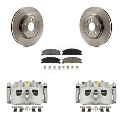 Front Brake Caliper Rotor Ceramic Pad Kit For Ford Explorer Sport With Heavy Duty Brakes KC8-100141C