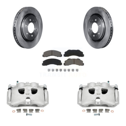 Front Brake Caliper Rotors & Ceramic Pad Kit For Ford F-150 Expedition Lincoln Navigator KC8-100152C