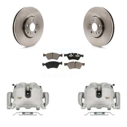 Front Brake Caliper Rotors Ceramic Pad Kit For 2006 Mercedes-Benz E500 AWD From 10 24 05 KC8-100179C