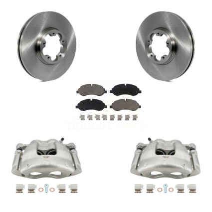 Front Brake Caliper Rotor & Ceramic Pad Kit For Ford Transit-250 Transit-150 Transit-350 KC8-100193C