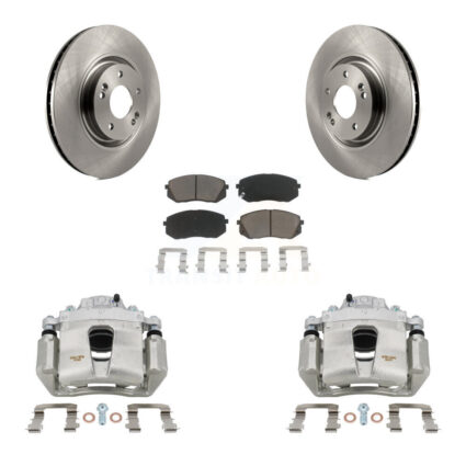 Front Brake Caliper Rotor Ceramic Pad Kit For Hyundai Sonata With Electric Parking KC8-100201C
