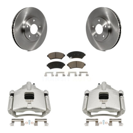 Front Brake Caliper Rotor Ceramic Pad Kit For Chevrolet Impala Buick LeSabre Monte Carlo KC8-100226C