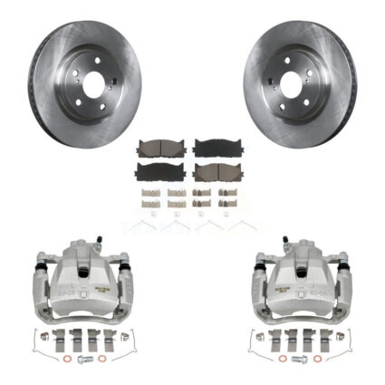 Front Brake Caliper Rotor And Ceramic Pad Kit For Toyota Camry Lexus ES350 Avalon ES300h KC8-100243C