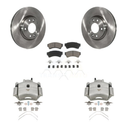 Front Brake Caliper Rotor And Ceramic Pad Kit For Ford Fusion Mazda 6 Lincoln MKZ Zephyr KC8-100251C