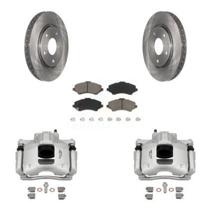 Front Brake Caliper Rotor Ceramic Pad Kit For Dodge Grand Caravan Chrysler Town & Routan KC8-100255C