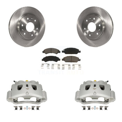 Front Brake Caliper Rotor & Ceramic Pad Kit For Chevrolet Suburban With 2 Piston KC8-100259C