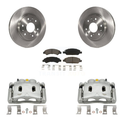 Front Brake Caliper Rotors Ceramic Pad Kit For Chevrolet GMC Silverado 1500 Sierra Tahoe KC8-100277C