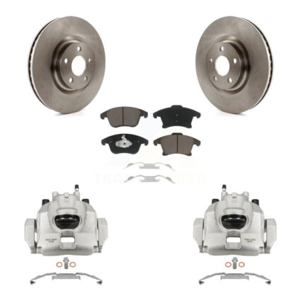 Front Brake Caliper Rotor And Ceramic Pad Kit For 2019-2020 Ford Police Responder Hybrid KC8-100306C