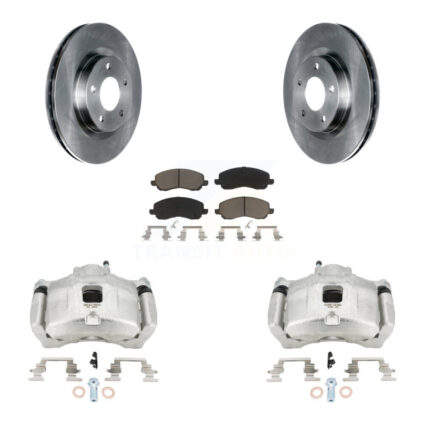 Front Brake Caliper Rotors & Ceramic Pad Kit For Jeep Patriot Dodge Compass Chrysler 200 KC8-100339C