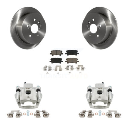 Rear Brake Caliper Rotors Ceramic Pad Kit For Lexus RX350 RX330 Toyota Highlander RX400h KC8-100389C