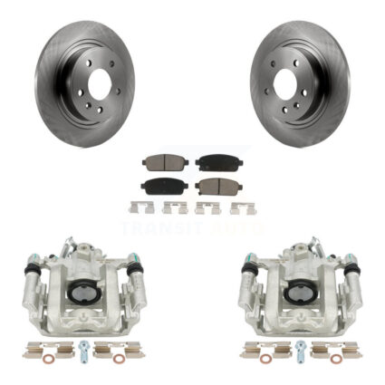 Rear Brake Caliper Rotor & Ceramic Pad Kit For Chevrolet Cruze Orlando Volt Cadillac ELR KC8-100404C
