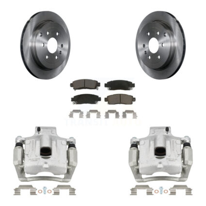 Rear Brake Caliper Rotor Ceramic Pad Kit For GMC Acadia Buick Enclave Chevrolet Traverse KC8-100412C