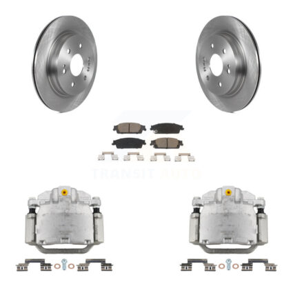 Rear Brake Caliper Rotor Ceramic Pad Kit For 2019 Chevrolet Silverado 1500 LD GMC Sierra KC8-100545C