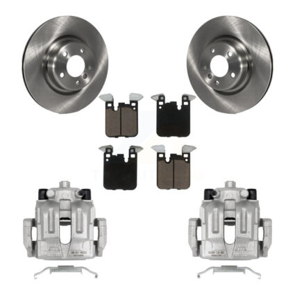 Rear Brake Caliper Rotor And Ceramic Pad Kit For BMW 328i With 345mm Diameter KC8-100587C