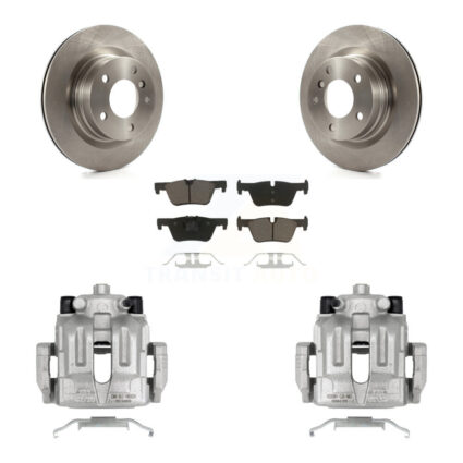 Rear Brake Caliper Rotor And Ceramic Pad Kit For BMW 328i With 300mm Diameter KC8-100589C