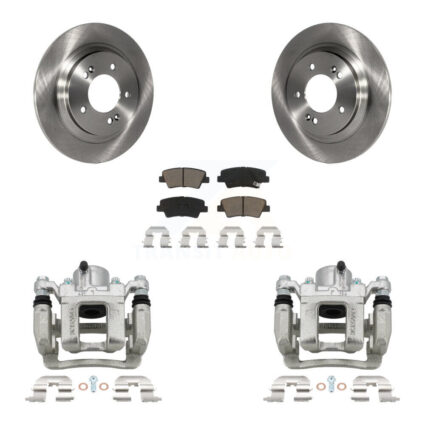 Rear Brake Caliper Rotors Ceramic Pad Kit For Hyundai Sonata With Electric Parking KC8-100622C