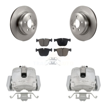 Rear Brake Caliper Rotors Ceramic Pad Kit For 2009 BMW X6 xDrive35i with 3.0L From 10 08 KC8-100654C