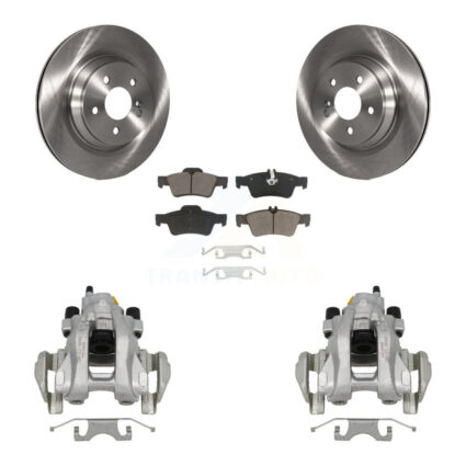 Rear Brake Caliper Rotors Ceramic Pad Kit For 2013 Mercedes-Benz S350 With Sport Package KC8-100661C