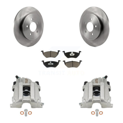 Rear Brake Caliper Rotor & Ceramic Pad Kit For Ford Escape Mazda Tribute Mercury Mariner KC8-100663C