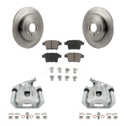 Rear Brake Caliper Rotors Ceramic Pad Kit For Ford Five Hundred Freestyle Taurus X Sable KC8-100700C